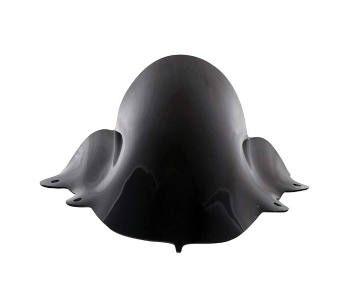 World Double Bubble Visor for Yamaha R 15 V-3 (Black) C-48