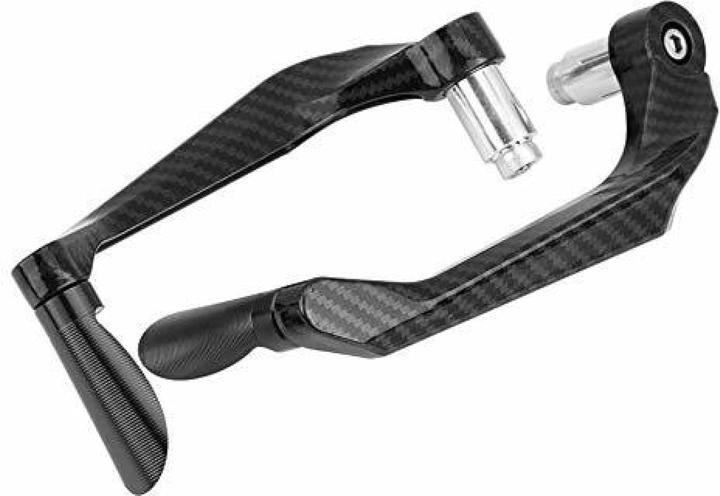 Motorcycle Handlebar Brake Clutch Levers Protector Guard Carbon Type (Black)