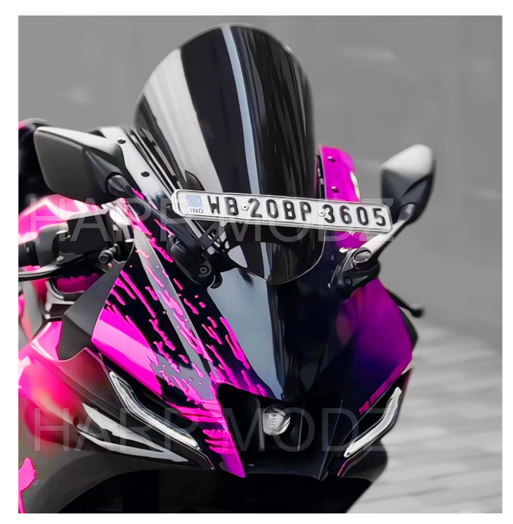 Indonesian Type Bubble Smoked Black Colour Visor Windshield Wind Deflector for Yamaha R15 V4 M