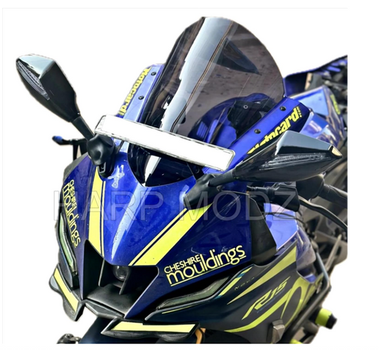 Indonesian Type Bubble Smoked Black Colour Visor Windshield Wind Deflector for Yamaha R15 V4 M