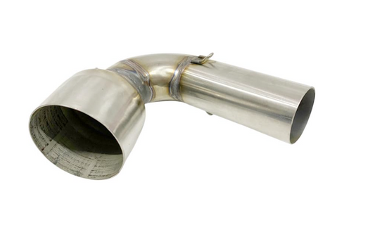 Modified Stainless Steel Exhaust Pipe Muffler Middle Bend Pipe Suitable for Bajaj Dominar 400 BS6