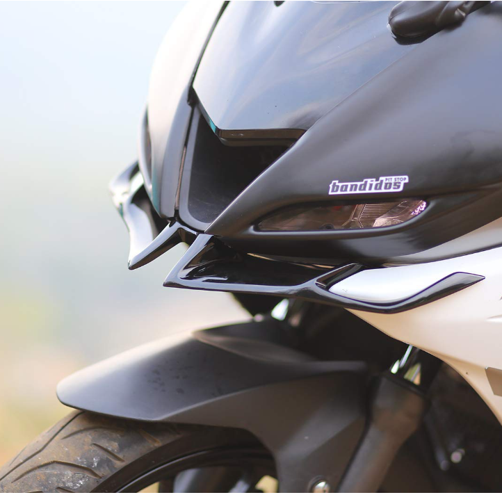 Flexible Large Winglet for Yamaha R15 V3 (Black)
